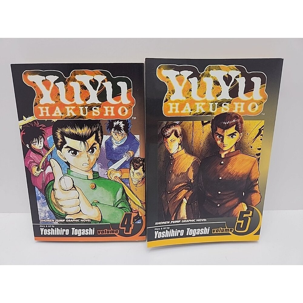 Yu Yu Hakusho Vol. 4, 5, Yoshihiro Togashi English Manga Graphic Novel First‎ ED